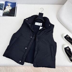 Ami Midnight Black Quilted Vest